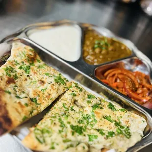 Amritsari Kulcha thali plate weekend special