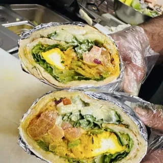 Tandoori Paneer Tikka Wrap (Garlic Naan)