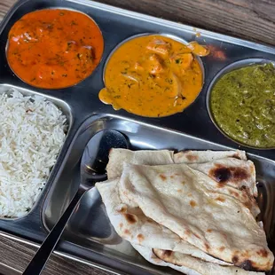 Paneer Makhani, Chicken Tikka Masala, Butter Chicken