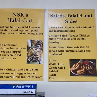 Menu as of 5/2023