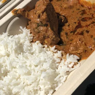 Butter chicken and Naan