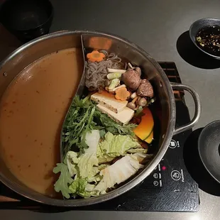 Shabu Shabu (left) & Sukiyaki (right)