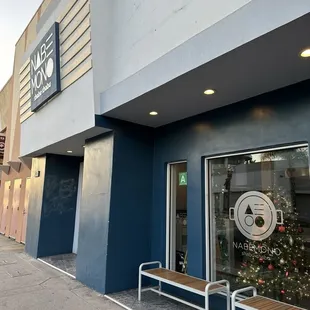 outside
