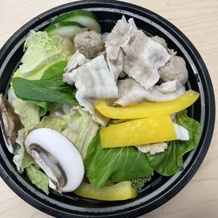 Keto bowl - before heating up