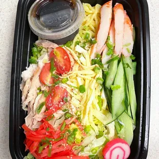 Cold Ramen Bowl w/Shoyu Vinegar sauce