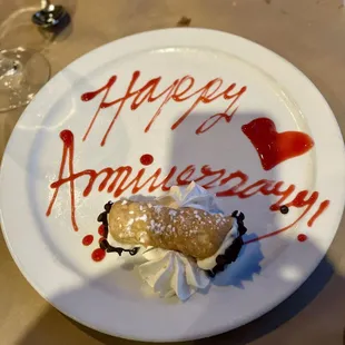 Anniversary cannoli