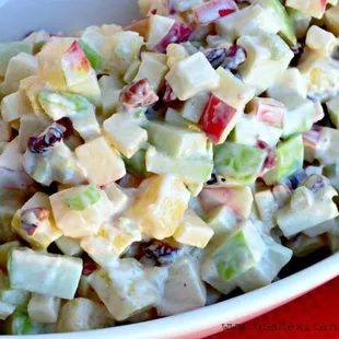 Apple salad from cookies vegan bakery