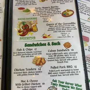 Menus