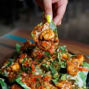 Spicy Shrimp Nacho