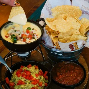 Triple Dip Appetizer, why choose when you can have them all!