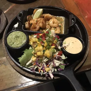 Flaming Shrimp Tacos