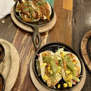 Shrimp Tacos and Vegan Chick&apos;n Tacos