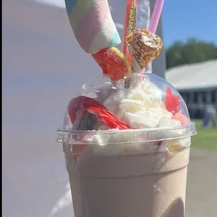 There candy smoothie and GRAND OPENING