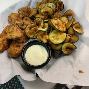 Curly zucchini fry&apos;s