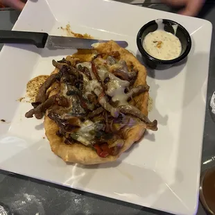 Philly Cheesesteak Fry Bread