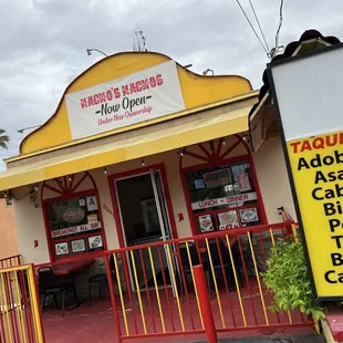 Exterior seating available