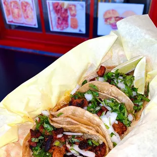 3 Mini Tacos Adobada