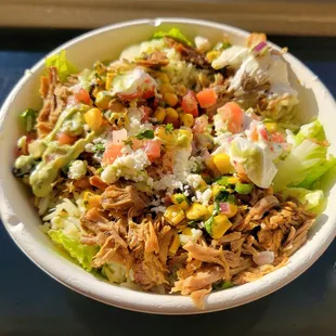 Taco Rice Bowl with Pork Carnitas. Not bad.