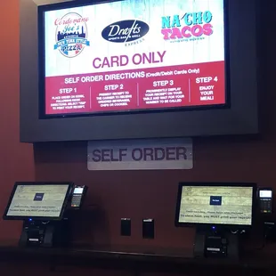 Self order station, very easy to order