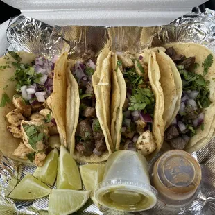 Asada and Pollo Tacos