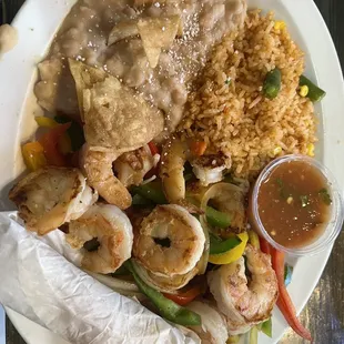 Shrimp fajitas. Yum! 10/10