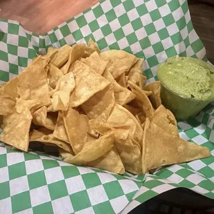 Chips and guacamole
