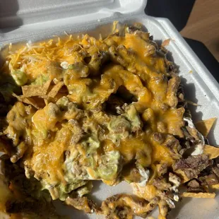 Carne asada nachos