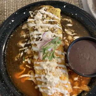 Chilaquill omelette