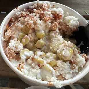 Esquite (corn in cup) was so delicious!