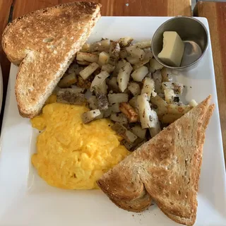 2 Eggs*, Toast, & Hashbrowns