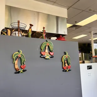 a fridge with magnets on it