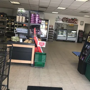 the interior of a grocery store