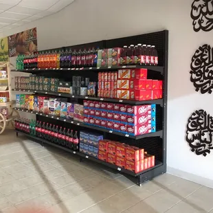 a variety of beverages