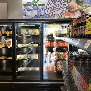 the frozen food section