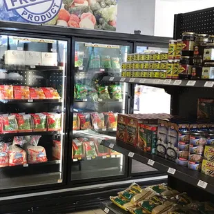 the frozen food section