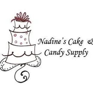 a cake and candy supply logo