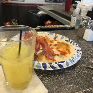 Vodka eggs a d bacon, pre Steelers game !!!