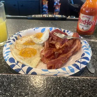 Eggs bacon and vodka
