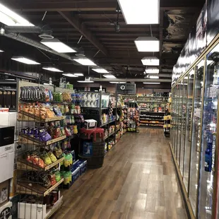 a view of the inside of a grocery store