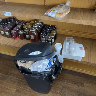 Overflowing Trash Inside