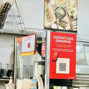 CONTACTLESS ORDERING: Try fast, contactless ordering on your phone. No additional fees with your order.
