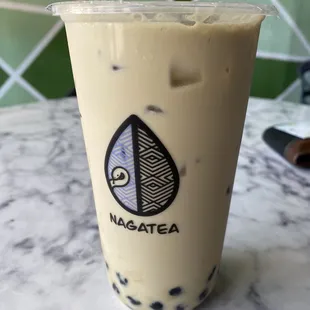 Pandan Caramel Milk Tea