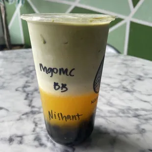 Mango Matcha Latte
