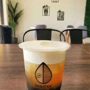 Jasmine Green Tea with Sea Salt Crema Topping