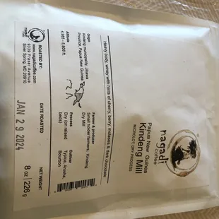 This is the most unusual coffee, The aroma of the Ground beans is unusually bright..