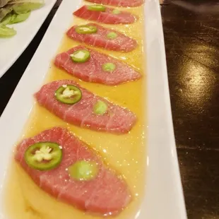 Blue Fin Toro Sashimi  / Jalapeno Souce