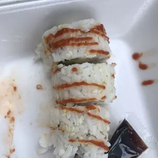 Tiger roll. Barely any sauce and not what I pictured as an imperial roll.