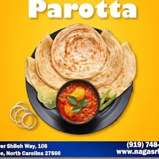 Parotta with chicken curry, parotta with mutton curry, parotta kurma.