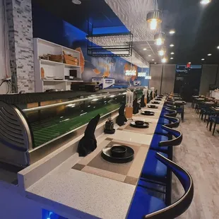 the interior of the restaurant