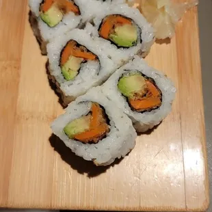 Avocado and Carrot roll